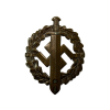 Original German NSDAP (NAZI PARTY) SA/SS Sports Badge In GOLD SA-Sportabzeichen by E. Schneider