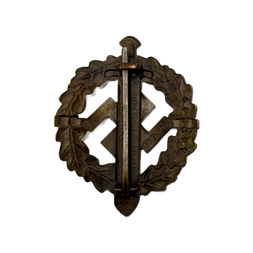 WW2 Original German NSDAP (NAZI PARTY) SA/SS Sports Badge In GOLD SA-Sportabzeichen by E. Schneider