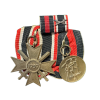 War Merit Cross With Swords 2nd Class & Sudetenland Occupation Oktoberfest 1938 Metal