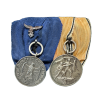 Original German Parade Mounted 4 Year Long Service Award With Eagle Luftwaffe And Entry into Austria Medal