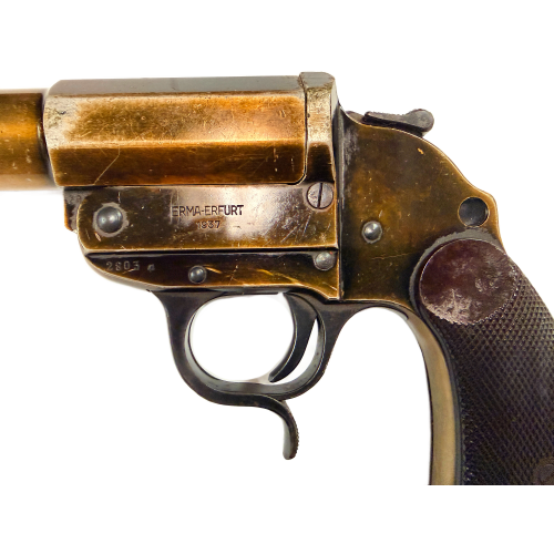 WW2 Original German Erma-Erfurt 1937 LP34 Aluminum Leuchtpistole Signal Flare Pistol