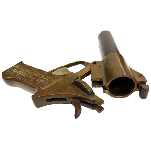 WW2 US 1943 International Flare Signal Co. Model 52 PT Brass Flare Pistol (Original) - Photo 7