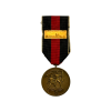Original German Entry Into Sudetenland Commemorative Bronze Medal of 1st October 1939 And Prague Castle Bar and Ribbon