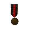WW2 German Entry Into Sudetenland Commemorative Bronze Medal of 1st October 1939 And Prague Castle Bar and Ribbon