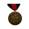 German Entry Into Sudetenland Commemorative Bronze Medal of 1st October 1939 And Prague Castle Bar and Ribbon