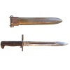 WW2 US M1 Garand Rifle Bayonet & Scabbard By American Fork Poe 