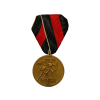 Original WW2 German Commemorative Bronze Medal of 1st October 1938 and Ribbon Mount for Sale