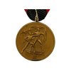 WW2 German Commemorative Bronze Medal of 1st October 1938 and Ribbon Mount (Original) - Photo 4