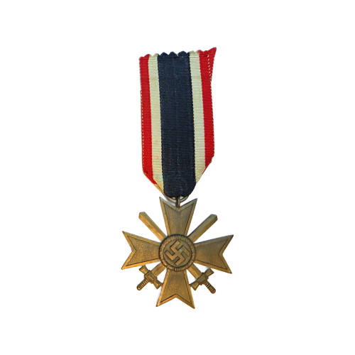 WW2 Original German War Merit Cross With Swords 2nd Class & Ribbon By Moritz Hhausch