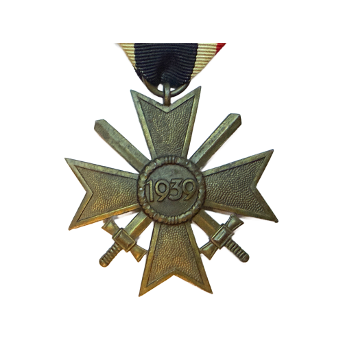 WW2 German War Merit Cross With Swords 2nd Class & Ribbon By Moritz Hhausch