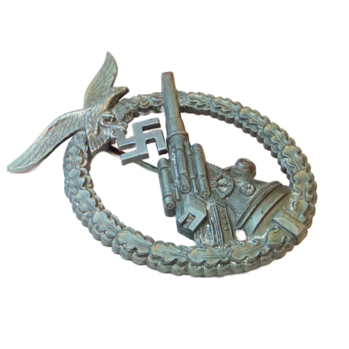 WW2 German Third Reich Luftwaffe Flak Artillery Badge (Original) - Photo 3