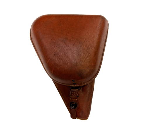 WW2 Original Japanese Late War Type 14 rubberized Nambu Clamshell Rubberized Canvas Holster 