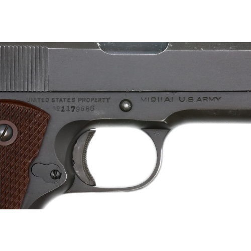WW2 US 1943 Colt M1911A1 Cal.45 acp Matching Semi-Auto Military Service Pistol with Boyt Holster (Original) - Photo 6
