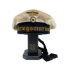 German SS-Sigrunnen Laser Engraved Black Lacquered Hardwood  Helmet/Visor Display Stand with Adjustible Shaper/Stretcher Insert (New) - Photo 5
