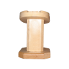 Light Oak Hardwood Pulpit Style Helmet/Visor Display Stand with Adjustible Shaper/Stretcher Insert