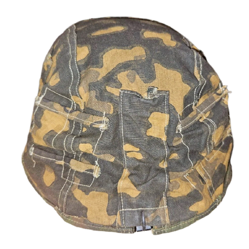 Fury WW2 Movie Used Prop SS Reversible Helmet Cover  Oak B Leaf Camouflage Pattern With Costume Designer COA (Original) - Photo 6