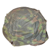 Original Fury WW2 Movie Used Prop SS Reversible Helmet Cover Oak B Leaf Camouflage Pattern With Costume Designer COA 