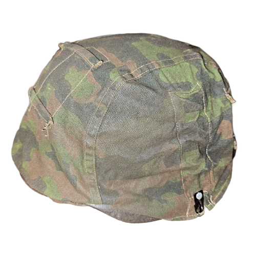 Fury WW2 Movie Used Prop SS Reversible Helmet Cover Oak B Leaf Camouflage Pattern With Costume Designer COA 