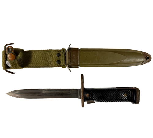 Original Vietnam War US M6 Bayonet By Milpar Co with M8A1 PWH Scabbard & Frog for Sale