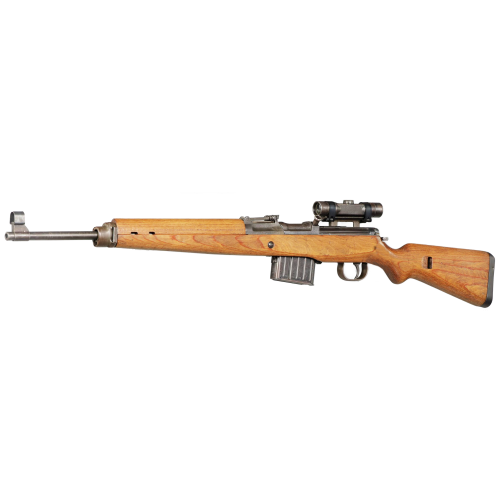 World War II German Walther ac/45 Code K43 Semi-Automatic Sniper Rifle with ZF4 Scope