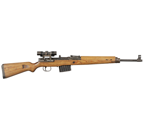 World War II German Walther ac/45 Code K43 Semi-Automatic Sniper Rifle with ZF4 Scope