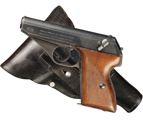 WW2 German 1940 Mauser HSc War-Time Production Pistol with Holster Rig for sale