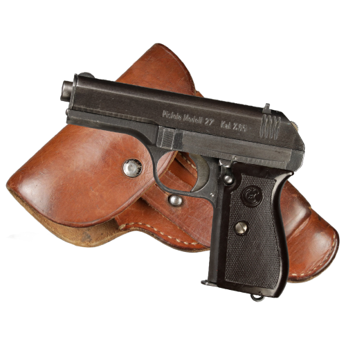 WW2 Original German Occupation CZ Model 27 Semi-Automatic Pistol with Holster Rig for Sale