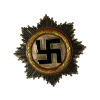  WW2 Original German Cross (Deutsches Kreuz) in Gold Award Metal Badge By Otto Klein & Co. 