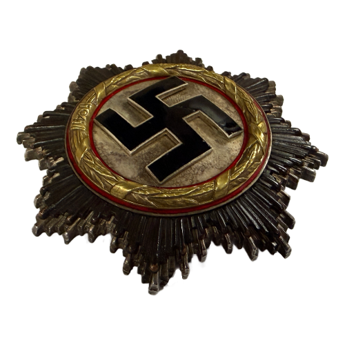 WW2 German Cross (Deutsches Kreuz) in Gold Award Metal Badge By Otto Klein & Co. (Original) - Photo 6