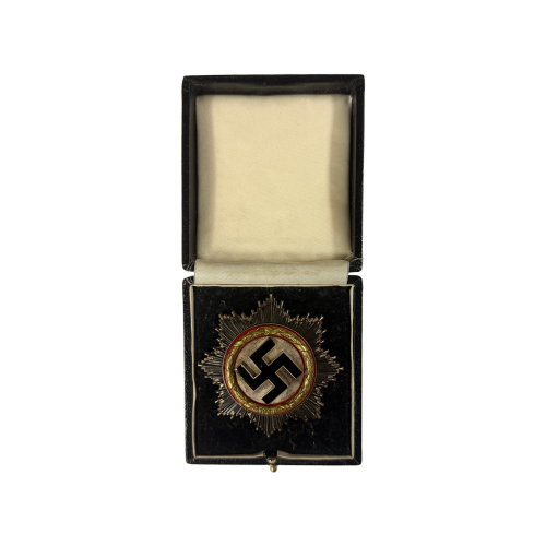 WW2 German Cross (Deutsches Kreuz) in Gold Award Metal Badge By Otto Klein & Co. (Original) - Photo 7