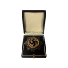 Original German Cross Deutsches Kreuz in Gold Award Metal Badge By Otto Klein & Co.
