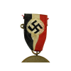 German 1933 Hindenburg/Hitler Unity Medel In Bronze with National Tri-Color Ribbon Pinback Hanger.  (Original) - Photo 4