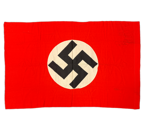 Original WW2 German Nazi NSDAP 4ft X 32inchs Double Sided Cloth Banner flag 