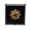 WW2 German Deutsches Kreuz Cross in Gold Award Metal Badge By C.F. Zimmermann Marked L52 