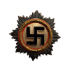 WW2 German Deutsches Kreuz Cross in Gold Award Metal Badge By C.F. Zimmermann Marked L52 (Original) - Photo 1