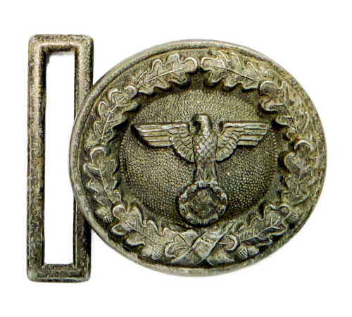 Original German Third Reich 1939 Forestry Service Official's Belt Buckle in Aluminum By F.w. Assmann & Söhne 