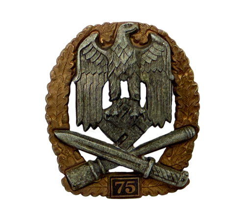 WW2 Third Reich German General Assault Badge For 75 Engagements By JFS For Sale
