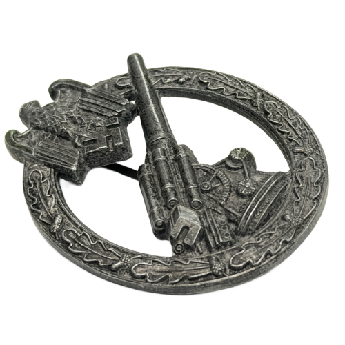 WW2 German Third Reich Luftwaffe Artillery Flak Badge by Hermann Aurich of Dresden (HA)  (Original) - Photo 4