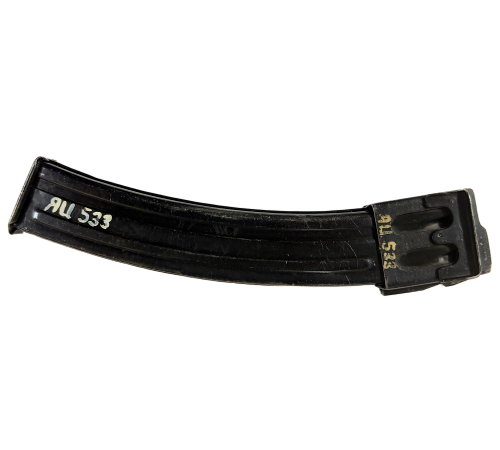 Original Soviet PPSH 41 35 Round Ribbed 1st Issue Stick Magazine Serial Number & Inspection Stamped