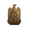 German 1933 NSDAP Reichsparteitag Nuremberg Rally Badge in Hollow-backed Brass