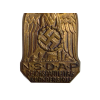 German 1933 NSDAP Reichsparteitag Nuremberg Rally Badge in Hollow-backed Brass (Original) - Photo 3
