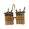 WW2 German MP44 Sturmgewehr 3 Pocket Ammunition Pouch Set with Six 30 Round MP44 Magazines Manufactured by Fxo, q/w, with Marked Waffenampt (Original) - Photo 1