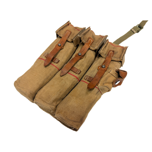WW2 German MP44 Sturmgewehr 3 Pocket Ammunition Pouch Set with Six 30 Round MP44 Magazines Manufactured by Fxo, q/w, with Marked Waffenampt (Original) - Photo 30
