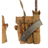 WW2 German MP44 Sturmgewehr 3 Pocket Ammunition Pouch Set with Six 30 Round MP44 Magazines Manufactured by Fxo, q/w, with Marked Waffenampt (Original) - Photo 2