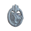 WW2 Original German Panzer Assault Tank Badge by Hermann Aurich in Silver
