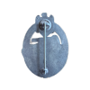 WW2 German Panzer Assault Tank Badge by Hermann Aurich in Silver