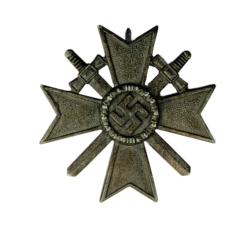 WW2 Original German War Merit Cross With Swords 1st Class Metal By Deschler & Sohn