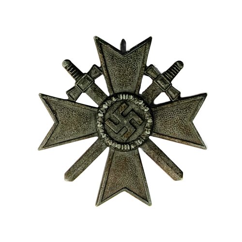 WW2 Original German War Merit Cross With Swords 1st Class Metal By Deschler & Sohn