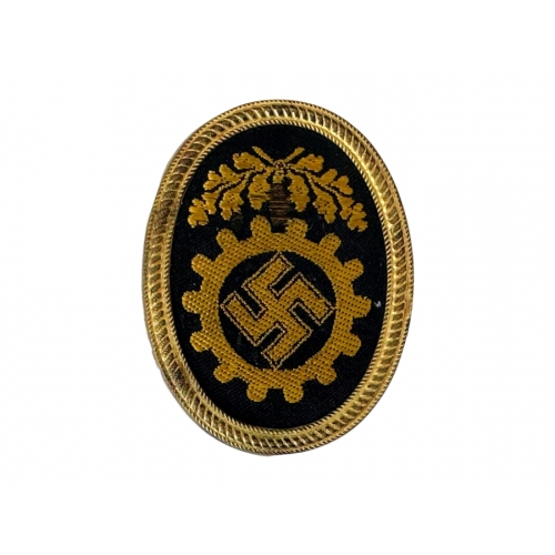 German NSDAP Nazi Party DAF Members visor Cap badge (Original) - Photo 1