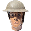 Original WW2 British MK2 Brodie Helmet with Leather Liner and Chin Strap for Sale
